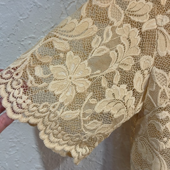 Anthropologie lacy tee shirt (slightly oversized) - Picture 2 of 4